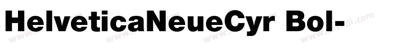 HelveticaNeueCyr Bol字体转换
